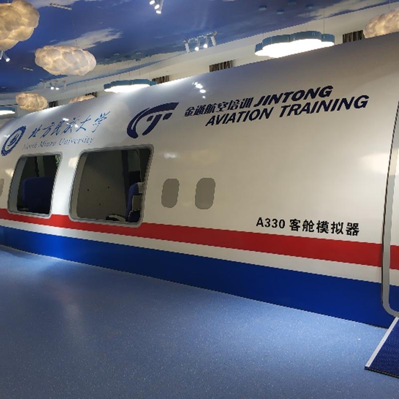 Cabin simulator for specific aircraft models (static integrated cabin)