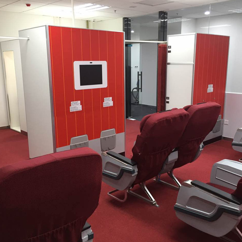Simplified service cabin for specific aircraft models